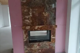 Облицювання Каміну Оніксом